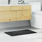 vidaXL Tamno siva Mikrovlakna 50 x 80 cm Neklizeća Kupaonska prostirka