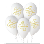 Baloni za Prvu Pričest 5/1 s natpisom First Communion