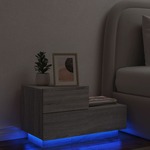 Noćni ormarić s LED svjetlima boja hrasta sonome 70x36x40 5 cm