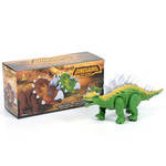 Zeleni Stegosaurus dinosaur sa svijetlom