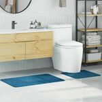 vidaXL Plava Mikrovlakna 60 x 90 cm Kupaonska prostirka Pravokutna