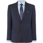 Turner and Sanderson Sanders Slim Fit Twisted Twill Suit Jacket crna