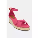 Sandale Tommy Hilfiger Flag Criss-Cros Mid Wedge Espad FW0FW08481 Ružičasta