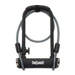LOKOT U-LOCK ONGUARD PITBULL DT X PREMIUM 115X230MM 15MM HEX SHACKLE+CABLE 120CMX10MM