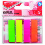 Zastavica 43x12mm 4x35 listova film poluprozirni Office products 4 boje