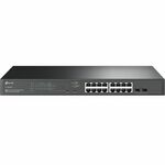 TP-Link TL-SG2218P mrežni prekidač L2/L2+ Gigabit Ethernet (10/100/1000) Podrška za napajanje putem Etherneta (PoE) 1U Crno