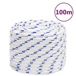 vidaXL Brodski konop bijeli 18 mm 100 m od polipropilena