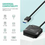 Adapterski kabel UGREEN 20611 USB 3.0 u SATA pretvarač za 2.5"/3.5" SATA HDD/SSD