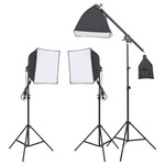 vidaXL Set studijske rasvjete s tronošcem i softboxovima