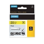Dymo - Traka Dymo Rhino Vinyl 18433, 19 mm / 5.5 m (crna/žuta), original