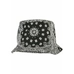 Bandana Print Bucket Hat Black crna