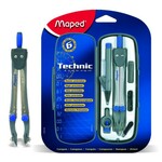 Šestar Maped Technic Compact - 6-dijelni komplet