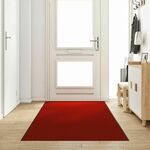 vidaXL Otirač Crveni, Crni Poliamid 350 x 120 x 0.9 cm Otirači
