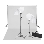 vidaXL Foto studio set - pozadina, rasvjeta, držači