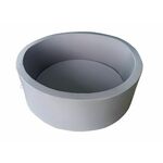 Dječji suhi bazen 90x30 cm s kuglicama 200 kom - sivi
