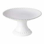 Bijeli stalak za tortu od kamenine Costa Nova Pearl, ⌀ 22 cm