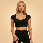 BeastPink Ženska majica Cropped Sense Black M
