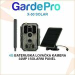 GARDEPRO LOVAČKA 4G KAMERA I SOLARNI PANEL X-50 SOLAR