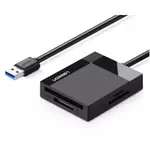 UGREEN čitač memorijskih kartica, USB 3.0, TF/SD/CF/MS kartice, 50cm, crni