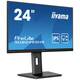 Iiyama ProLite XUB2493HS-B5 monitor, IPS, 23.8", 16:9, 1920x1080, pivot, HDMI, Display port