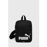 Torbica Puma boja: crna - crna. Mala torbica iz kolekcije Puma. na kopčanje model izrađen od tekstilnog materijala.