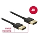Kabel DELOCK, HDMI (M) na HDMI (M), High Speed sa Ethernet 3D 4k, slim, 0,25m