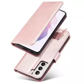 Magnetna maska ​​sa postoljem za Samsung Galaxy S22 + pink