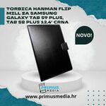 TORBICA HANMAN flip mill SAMSUNG GALAXY GALAXY TAB S9 PLUS, TAB S8 PLUS 12.4' (CRNA)