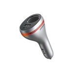 UGREEN auto punjač 84W, USB-C, USB-A PD, QC 4.0, srebrni