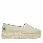 Calvin Klein Jeans Espadrile Flatform Esdparille Mg/Hdw YW0YW01737 Écru