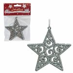 Božićna Zvijezda srebrna 10 cm 2/1 pak