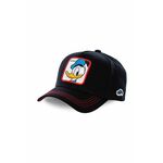 Kapa Capslab Disney boja: crna, s aplikacijom - crna. Kapa s šiltom u stilu baseball iz kolekcije Capslab. Model izrađen od glatkog materijala s umecima.