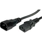 ROLINE IEC Kabel za napajanje produžni Crno 1m 19.99.1510