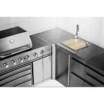 MyOutdoorKitchen Crni inox kutni modul 7902