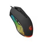 Rampage SMX-G68 RGB gaming miš, optički, žični, 7200 dpi, 8ms, 125 Hz, crni/rozi