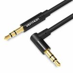 Vention 3.5mm Male to 90°Male Audio Cable 1.5M Black Metal Type VEN-BAKBG-T