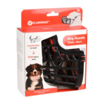 Flamingo SILAS BLACK Brnjica za psa XL