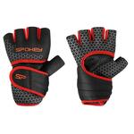 Spokey LAVA Neoprenske fitness rukavice crno-crvene vel M
