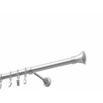 Karniša mat srebrno metalna Monako d=19 - 300cm
