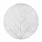 Edoti Leaf pad 38x38 siva