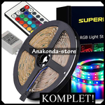 Cijeli KOMPLET 3528 LED Traka RGB KIT = 5m + Kontroler + Napajanje - DA - IP65