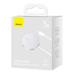 Baseus® CCJJ040012 MagSafe Magnetni 15W Bežični super brzi punjač bijeli