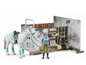 Bruder Staja za konje set figurica s konjem i objektima