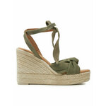 Manebi Espadrile Hamptons Wedge Espadrilles With Knot W 0.1 WS Zelena