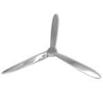 vidaXL Zidni propeler aluminijski srebrni 70 cm