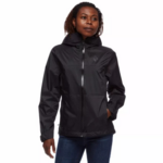 BLACK DIAMOND W Treeline Rain Shell black L