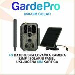 GARDEPRO 4G KAMERA SA SIM KARTICOM I SOLARNIM PANELOM X50-SIM SOLAR