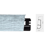 Lajsna za laminat ARBITON PVC Indo duljina 2,5m - visina 70mm - 131 philadelphia oak