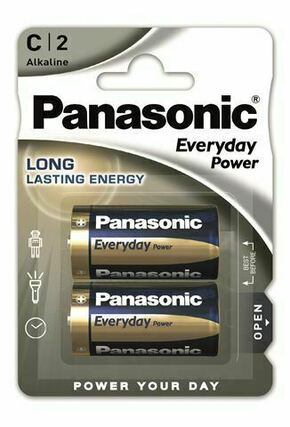 Panasonic alkaline C baterije