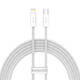 USB-C kabel za Lightning Baseus Dynamic Series, 20W, 2m (bijeli)